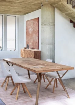 Clearance Bizzotto TAVOLO FISSO IN LEGNO 220X100 - RAIDA