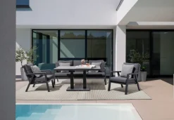 Hot Bizzotto TAVOLO IN ALLUMINIO ANTRACITE JX55 - TRUMAN