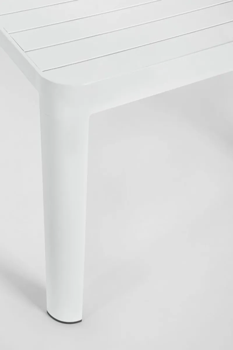 Outlet Bizzotto TAVOLO IN ALLUMINIO BIANCO CX21 - KIPLIN