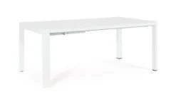 Outlet Bizzotto TAVOLO IN ALLUMINIO BIANCO CX21 - KIPLIN
