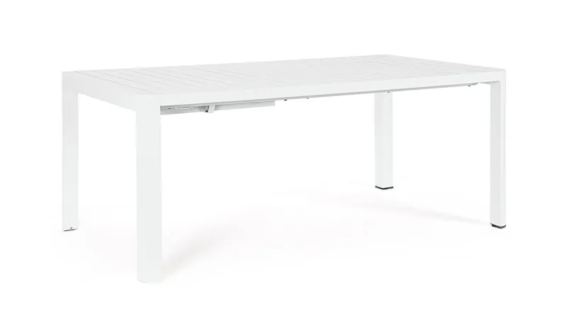 Outlet Bizzotto TAVOLO IN ALLUMINIO BIANCO CX21 - KIPLIN