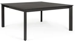 Outlet Bizzotto TAVOLO IN ALLUMINIO 110/160X160 ANTRACITE CX23 - KONNOR
