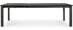 Clearance Bizzotto TAVOLO IN ALLUMINIO 160/240X100 ANTRACITE CX23 - KONNOR