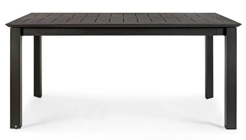 Clearance Bizzotto TAVOLO IN ALLUMINIO 160/240X100 ANTRACITE CX23 - KONNOR