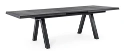 Sale Bizzotto TAVOLO IN ALLUMINIO 205/265X103 ANTRACITE JX55 - KRION