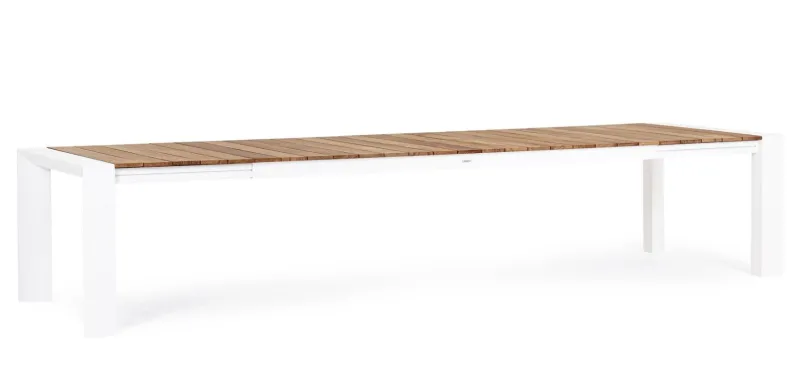 Bizzotto TAVOLO IN ALLUMINIO 253/319/384X110 BIANCO GK50 - CAMERON