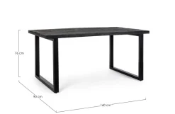 New Bizzotto TAVOLO IN LEGNO 160X90 - HASTINGS