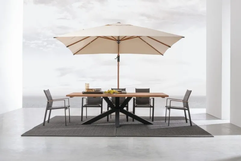 Bizzotto TAVOLO IN TEAK RICICLATO NERO PM02 - RAMSEY