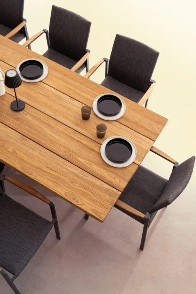 Bizzotto TAVOLO IN TEAK RICICLATO NERO PM02 - RAMSEY