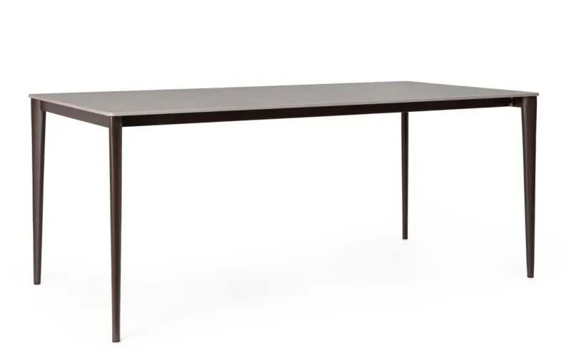 Clearance Bizzotto TAVOLO REIJA 180X90 RUST/GRIGIO CHIARO