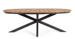 Discount Bizzotto TAVOLO ZELMAR 218X115 ANTRACITE YK13