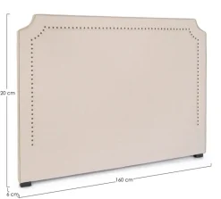 Best Bizzotto TESTIERA LETTO IN LEGNO NATUTRALE 160 - ZENDA