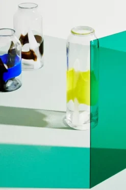 Outlet Bizzotto VASO ERIDANUS VT GIALLO BIANCO H36