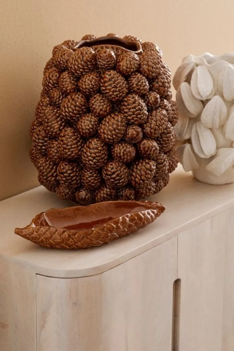 New Bizzotto VASO PIGNA MARRONE H37,5