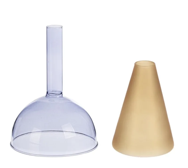 New Bizzotto VASO TEMPEL VT BLU ARANCIO H20,5