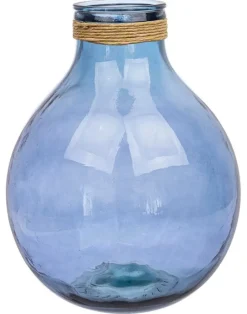 Outlet Bizzotto VASO VT ROTANG BLU COBALTO H47,5