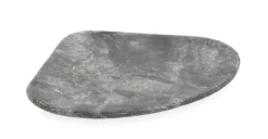 Online Bizzotto VASSOIO DECORAT KANDY MARMO GRIGIO 30X26
