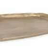 Bizzotto VASSOIO DECORATIVO CHISEL ORO 30X28