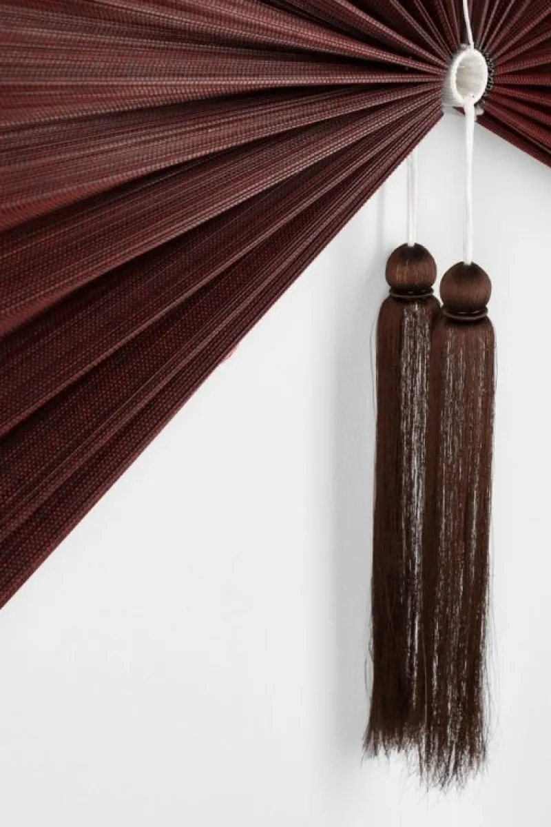 Online Bizzotto VENTAGLIO DECORATIVO NANKA ROSSO 39X81